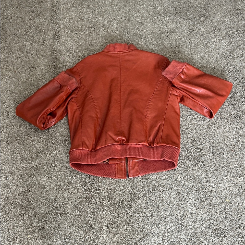 Red Leather Jacket - Picture 2 of 2